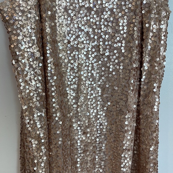 Xhilaration Gold Sparkle Dress - Picture 2 of 5
